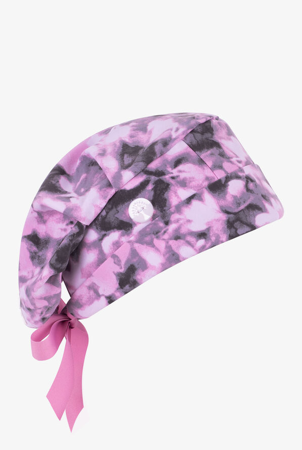 Healing Hands Abstract Bliss Watercolor Women's Bouffant Print Scrub Hat - null - 1