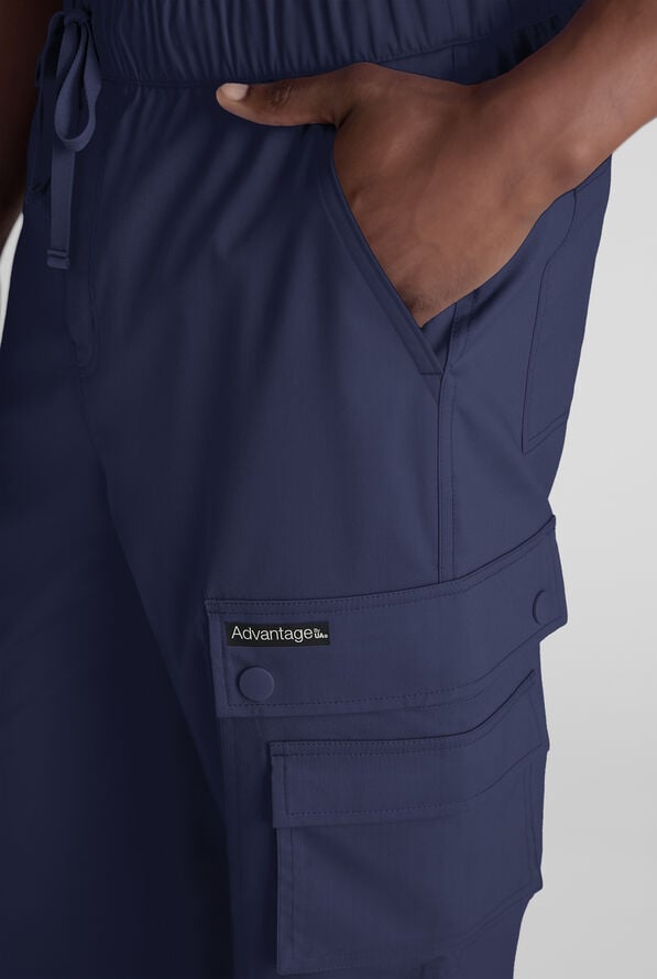 Advantage STRETCH Men's 10-Pocket Cargo Scrub Pant - Navy - 2