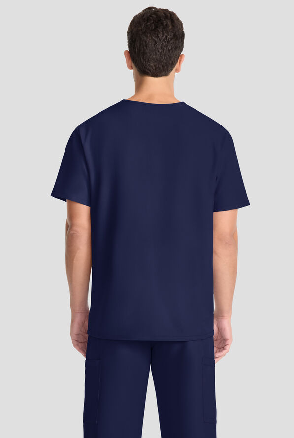 Cherokee Workwear Originals Ultra Men's 3-Pocket V-Neck Scrub Top - Navy - 3