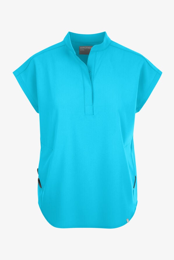 Hypothesis Women's Meta Oversized Dolman Sleeve Scrub Top - Turquoise - 8