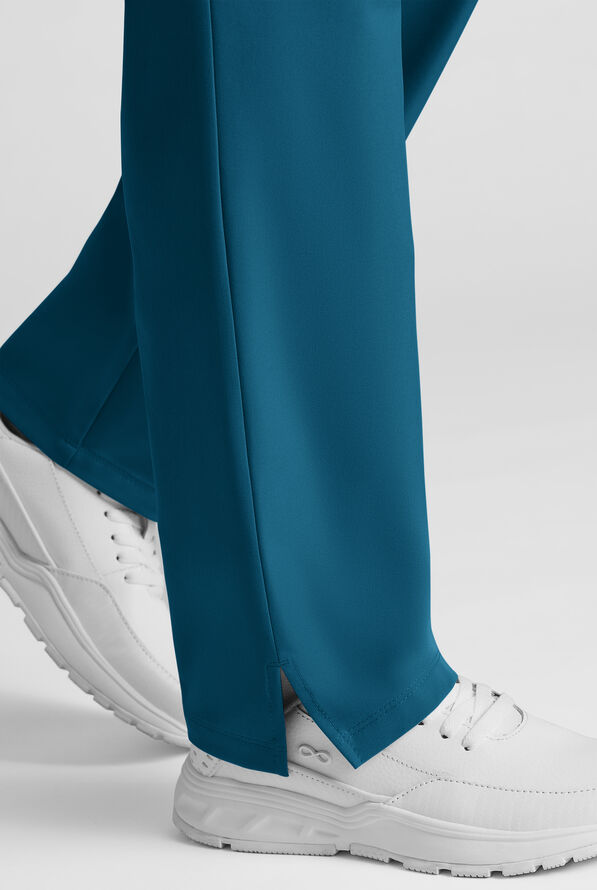 Pantalón médico WhisperLite de estilo moderno con piernas rectas para mujer - Caribbean Blue - 6