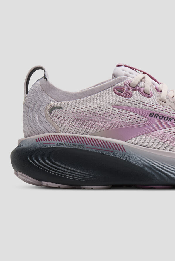 Brooks Women's Adrenaline GTS 25 Mauve/Ebony/Pink Athletic Lace Up Shoes - null - 4