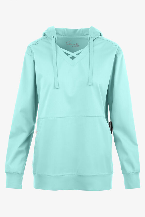 UA ButterSoft STRETCH Women's 4Pocket VNeck Long Sleeve Hoodie