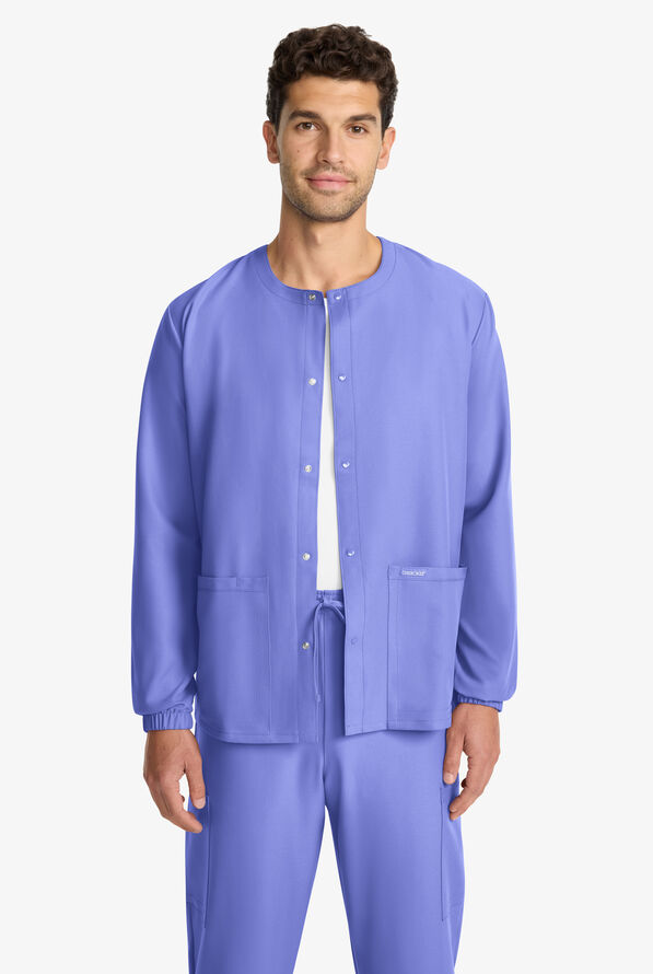 Chaqueta m&eacute;dica unisex Cherokee Workwear Originals Ultra con cremallera y 3 bolsillos - Ceil Blue - 2