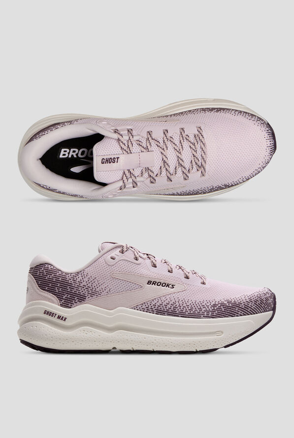 Brooks Women's Ghost Max 2 Orchid Ice/Plum/Coconut Athletic Lace Up Shoes - null - 1