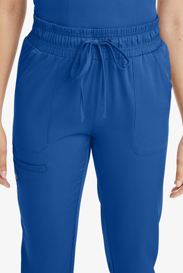 HH Works by Healing Hands Rene Women's 5-Pocket STRETCH Jogger Cargo Pants - Royal - 3