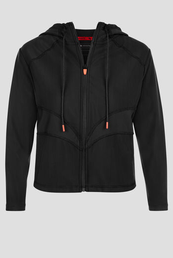 Infinity GNR8 Kinetic Knit Women's 2-Pocket STRETCH Mesh Crop Zip Front Hoodie Scrub Jacket