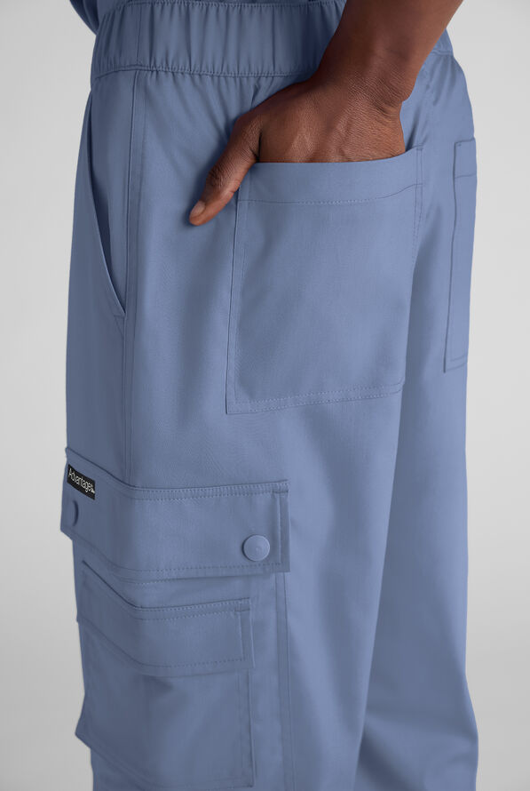 Advantage STRETCH Men's 10-Pocket Cargo Scrub Pant - Ceil Blue - 5
