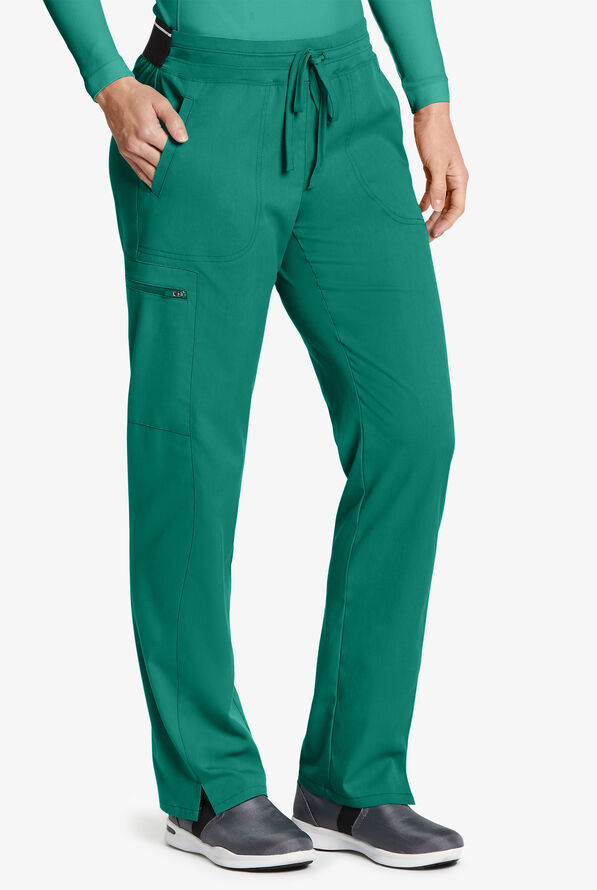 Grey's Anatomy by Barco Spandex STRETCH Kim Women's 3-Pocket Cargo Scrub Pants - Hunter - 1