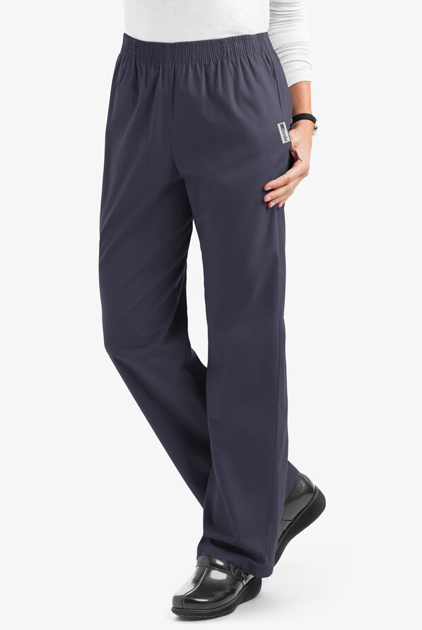 UA Best Buy Scrubs Women's 2-Pocket Elastic Waist Pants - Granite - 1