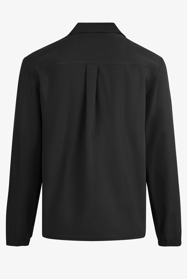 Dickies Forge Men's 3-Pocket Snap Front Scrub Jacket - Black - 2