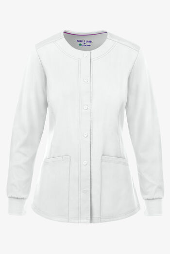 Healing Hands Purple Label Daisy Women's 4-Pocket STRETCH Scrub Jacket