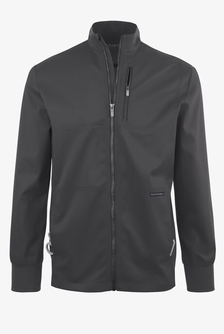 Advantage STRETCH Men's 4-Pocket Zip Front Warm-Up Scrub Jacket