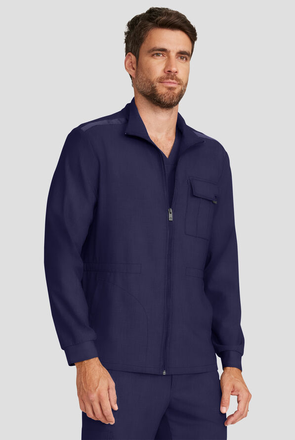 Chaqueta m&eacute;dica Healing Hands Quest STRETCH con cremallera y 3 bolsillos para hombre - Navy - 5