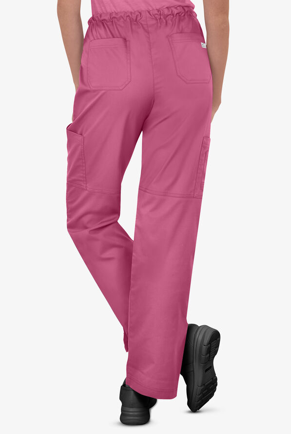 Pantal&oacute;n m&eacute;dico Butter-Soft STRETCH Tall con cord&oacute;n y 10 bolsillos para mujer - Berry Haze - 3