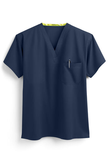 Fashion Seal Unisex 1-Pocket 100% Cotton Reversible Scrub Top