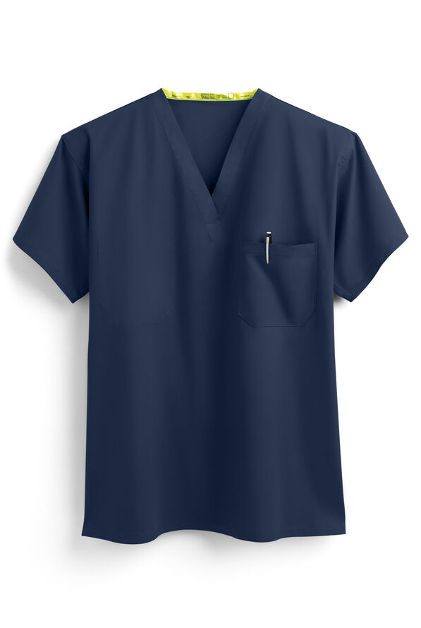 Blusa m&eacute;dica unisex reversible Fashion Seal 100% Cotton con 1 bolsillo - Navy - 1