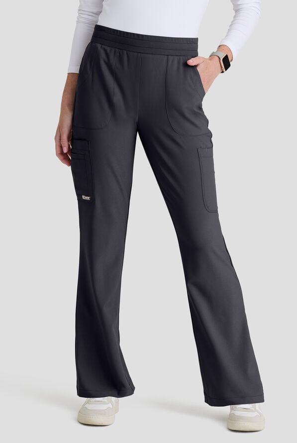 Pantal&oacute;n m&eacute;dico Grey's Anatomy by Barco Evolve STRETCH Sky con piernas acampanadas y 6 bolsillos para mujer - Steel Gray - 1