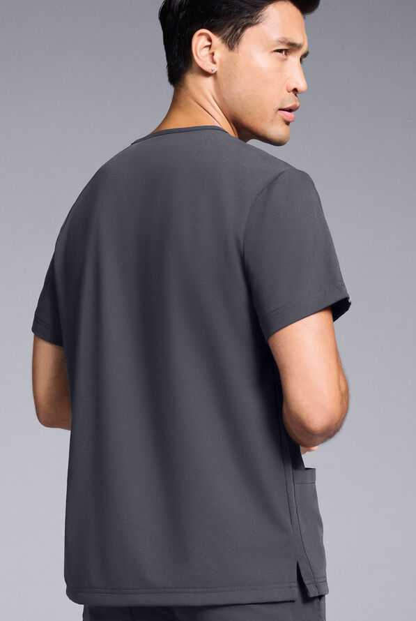 Conjunto de uniforme m&eacute;dico Hypothesis S-R Shift Ready estilo jogger con cuello en V para hombre - Pewter - 5