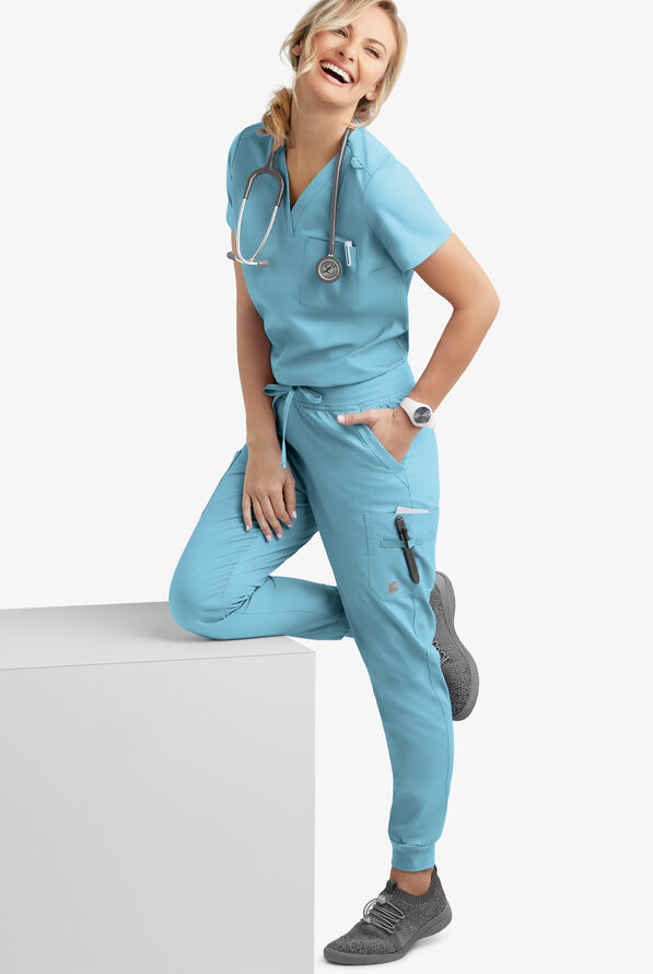 UA ButterSoft STRETCH Scrubs One Pocket Scrub Top, Nursing Scrubs