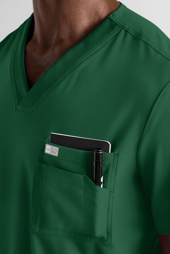Easy STRETCH Men's Scrub Set - Hunter - 5