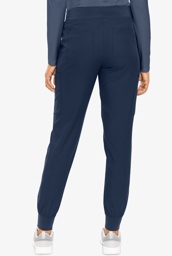 Med Couture Insight Women's 6-Pocket Cargo Jogger Scrub Pants - Navy - 4