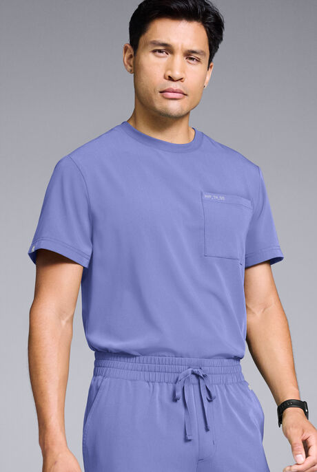 Hypothesis S-R Shift Ready Men’s 1-Pocket Tuck-In Crew Neck Scrub Top