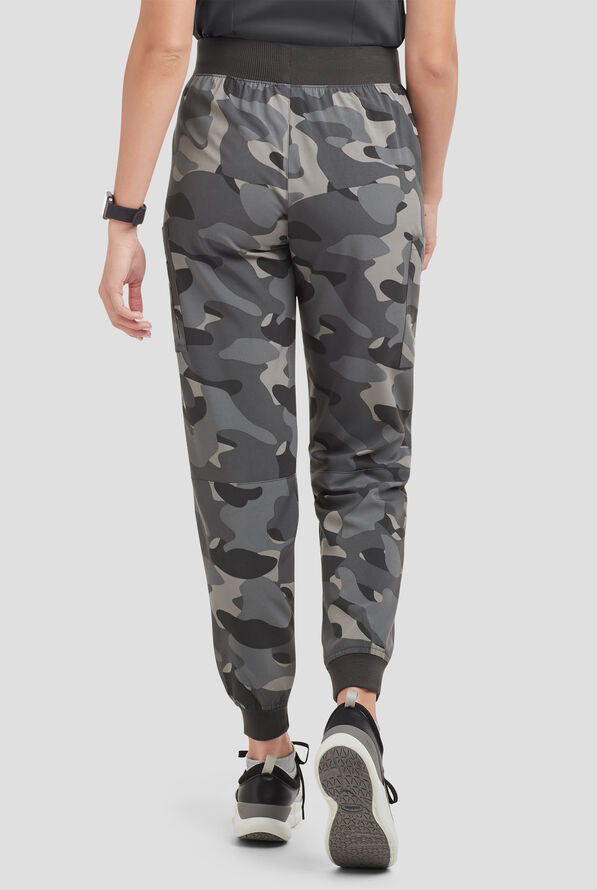 Strictly Scrubs STRETCH Mila Women’s 5-Pocket Knit Waist Jogger Print Scrub Pants - null - 2