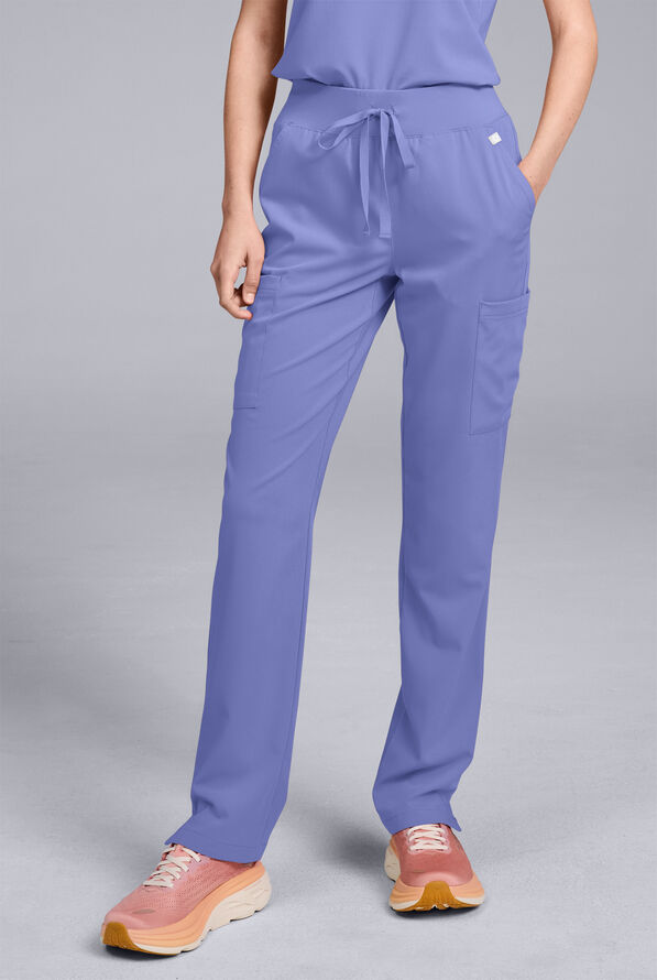 Hypothesis Women's Base 7-Pocket Straight Leg Cargo Scrub Pant - Balance - 1