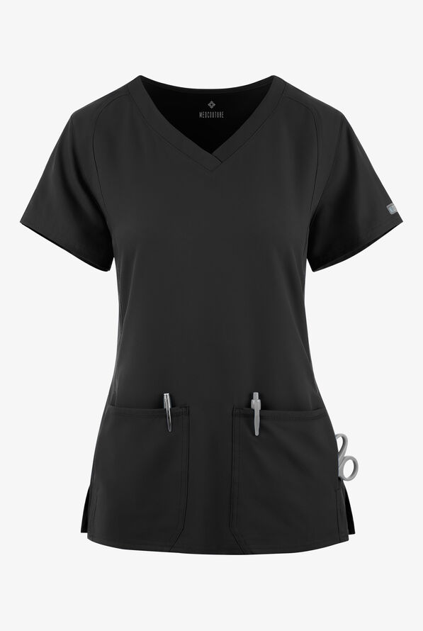 Med Couture Insight Side Pocket VNeck Scrub Top, Medical Scrubs