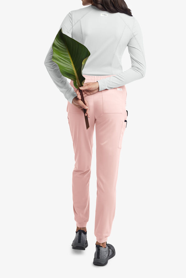 Butter-Soft Women's Cargo 8-Pocket Jogger Scrub Pants **Slightly IRREGULAR**&nbsp; - Sweet Pink - 4