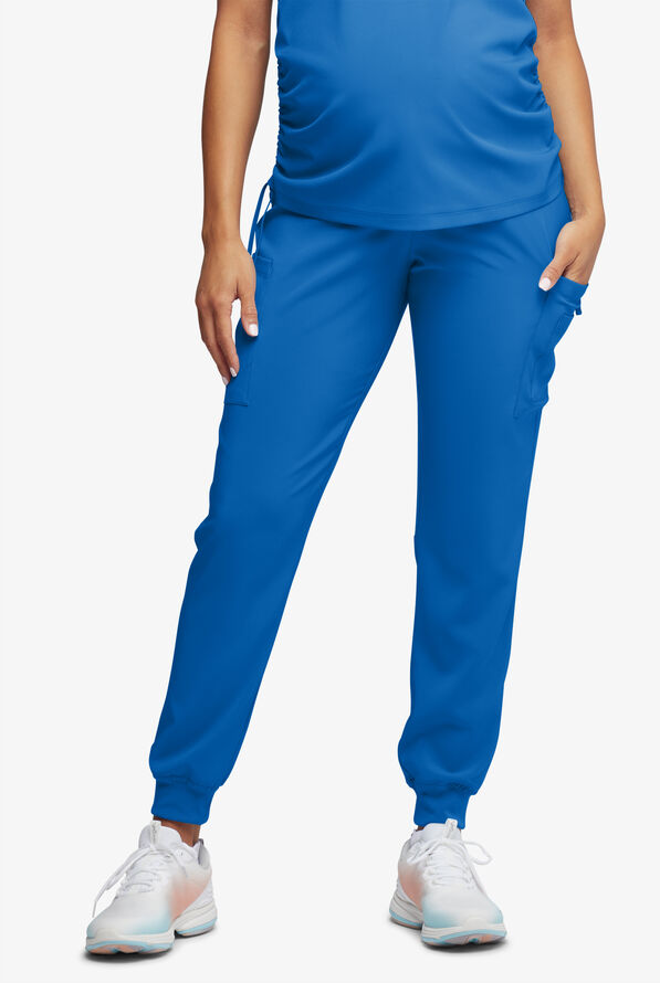 Pantalón médico de maternidad Easy STRETCH Chrissy estilo jogger con piernas pitillo y 4 bolsillos para mujer - Royal - 1