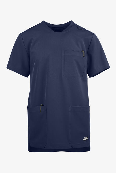 Skechers by Barco Thesis Men's 3-Pocket STRETCH Tuck In V-Neck Scrub Top