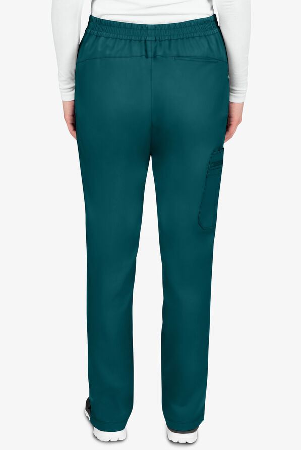 Healing Hands Purple Label Tamara Women's 6-Pocket STRETCH Convertible Drawstring Cargo Scrub Pants - Caribbean Blue - 2