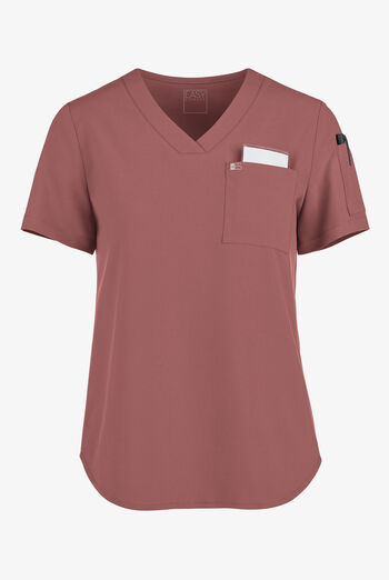Blusa médica Easy STRETCH Chloe con cuello en V y 3 bolsillos para mujer