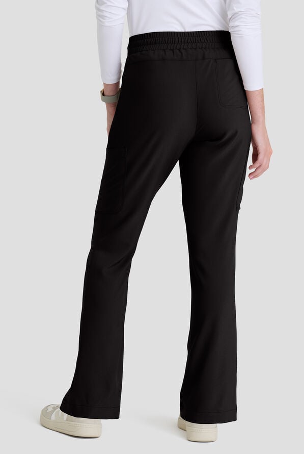 Grey's Anatomy by Barco Evolve STRETCH Sky Women's 6-Pocket Flare Leg Scrub Pant - Black - 2