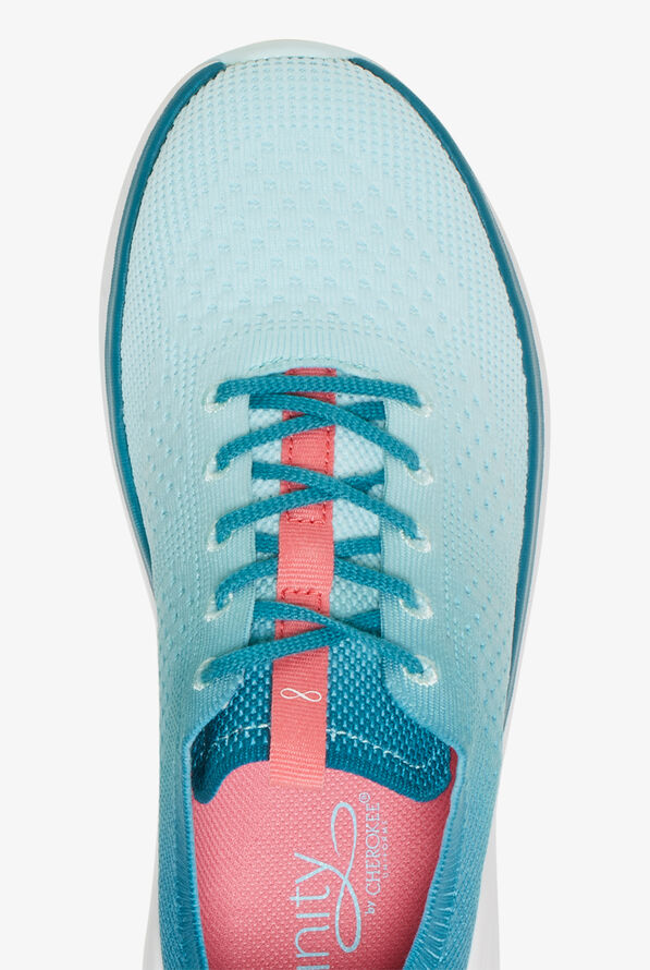 Infinity Women's Everon Knit Oceanic Ombre Athletic Lace Up Nursing Shoes - null - 2