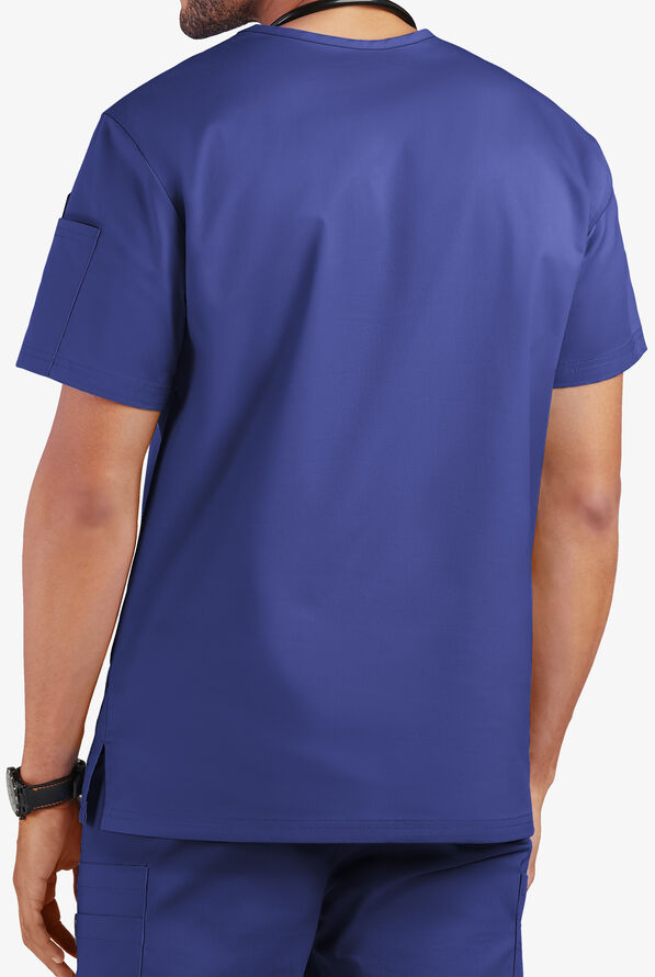 Butter-Soft STRETCH Men's 4-Pocket V-Neck Scrub Top - Galaxy - 3
