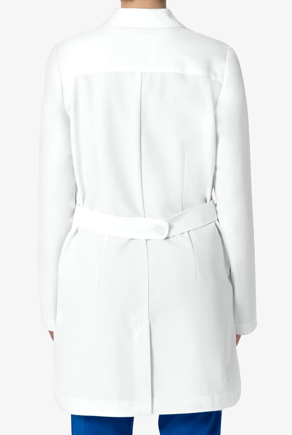 Healing Hands White Coat Modernist Women's 35" 3-Pocket STRETCH Lab Coat - White - 3