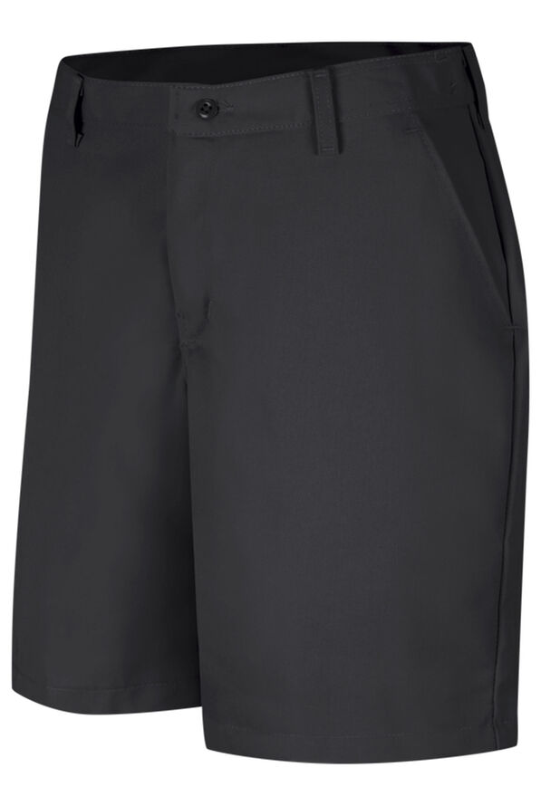 Women's Plain Front Shorts - Black - 1