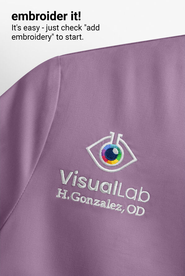 Carhartt Cross-Flex Force Women's 3-Pocket STRETCH Knit Panel Scrub Top - Lavender Mist - 5