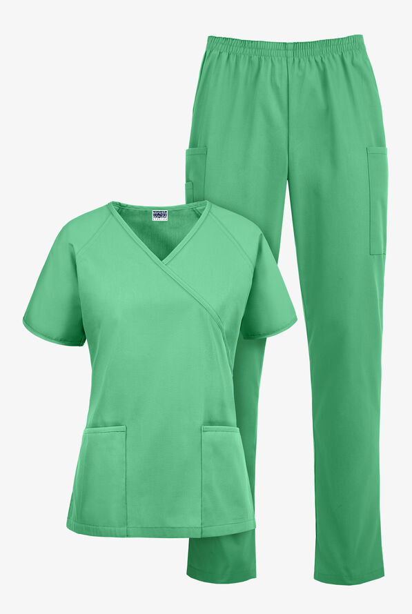 Strictly Scrubs Women's Classic Scrub Set - Jade - 1