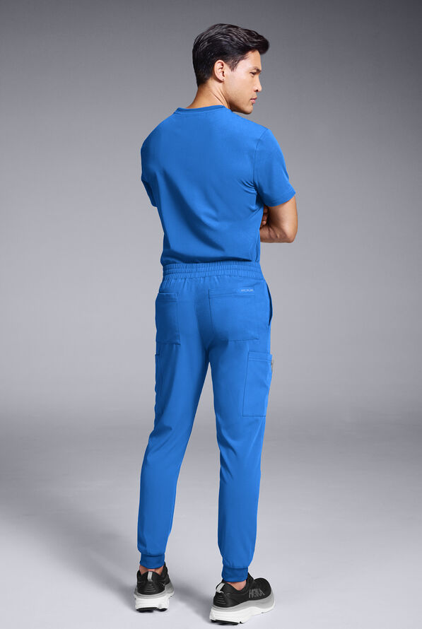 Hypothesis S-R Shift Ready Men's 8-Pocket Cargo Jogger Scrub Pant - Royal - 3