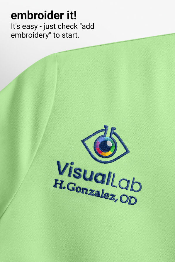 Maevn Matrix Women's 3-Pocket STRETCH V-Neck Scrub Top - Patina Green - 3