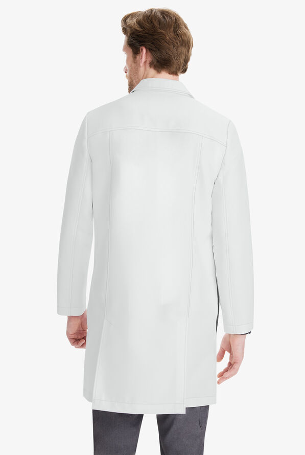 Healing Hands White Coat Professional Men's 39" 5-Pocket Lab Coat - White - 4