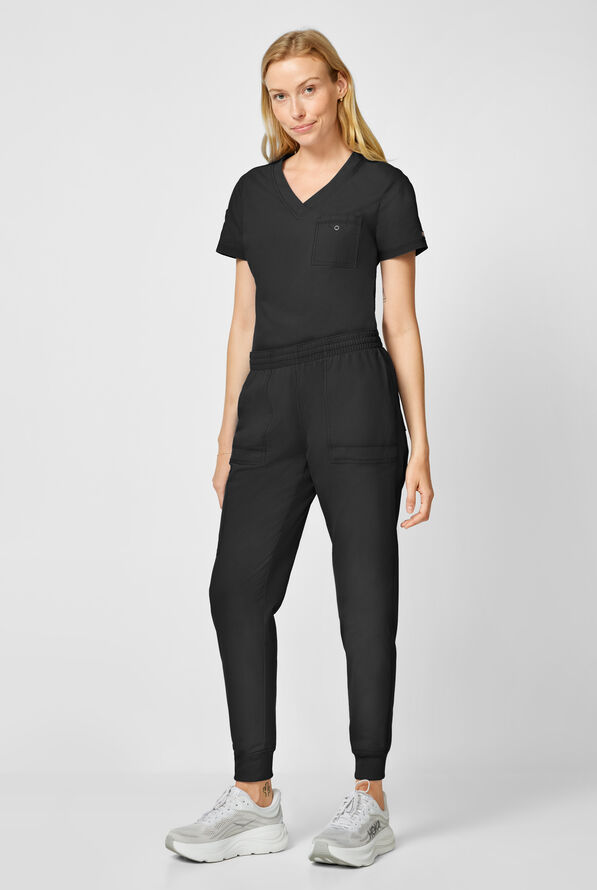 Dickies Forge Women's 6-Pockets Cargo Jogger Scrub Pants - Black - 4