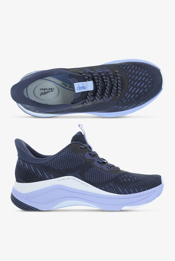 Dansko Women's Peony Navy Mesh Athletic Lace Up Shoes - null - 1