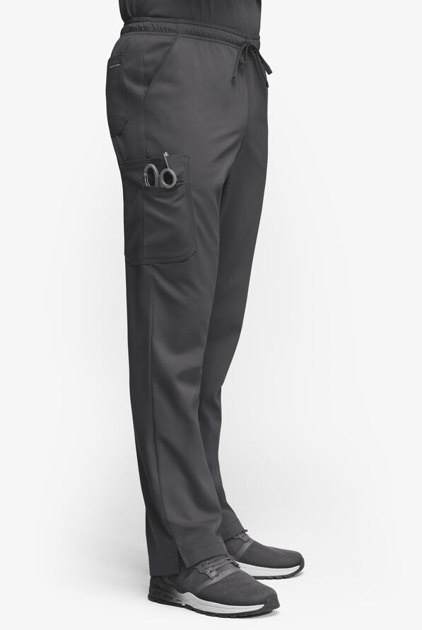Advantage STRETCH Men's 6-Pocket Cargo Scrub Pants - Pewter - 4