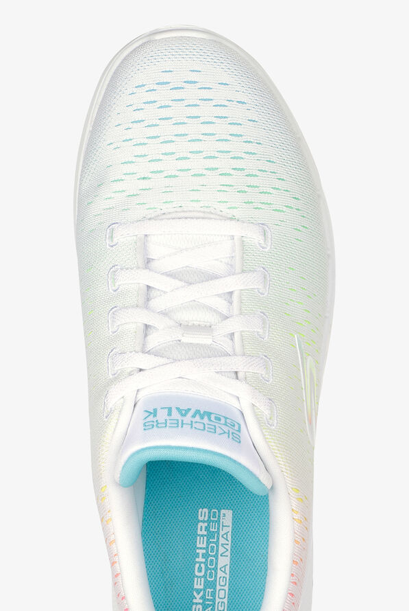 Zapatillas deportivas Skechers Go Walk 6 Vibrant Energy White/Multi con cordones para mujer - null - 2