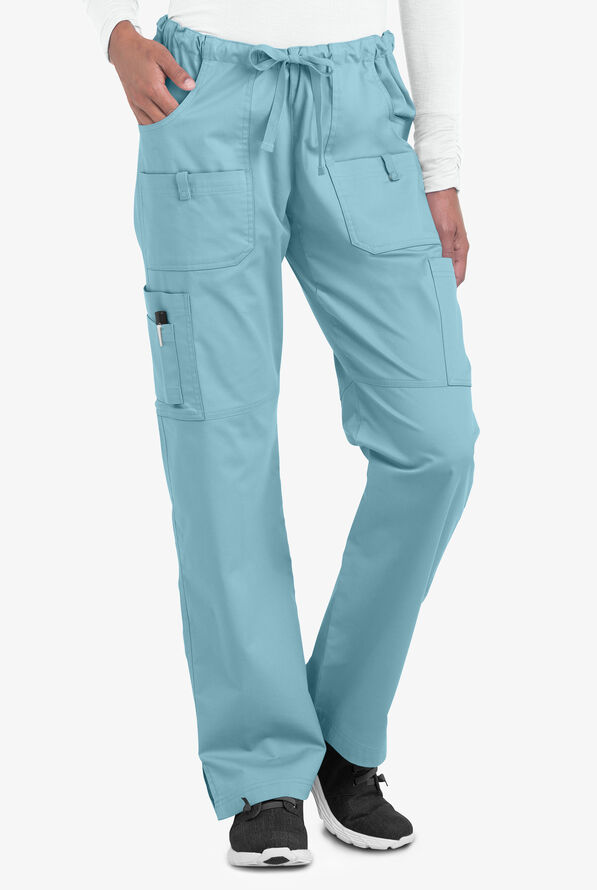 Pantal&oacute;n m&eacute;dico Butter-Soft STRETCH Tall con cord&oacute;n y 10 bolsillos para mujer - Dew Drop - 1